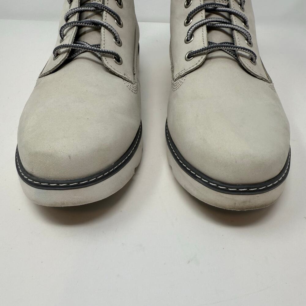 Timberland Boots Women's 8.5 Sensorflex White Ankle Boot Preppy Winter Style - Picture 5 of 13